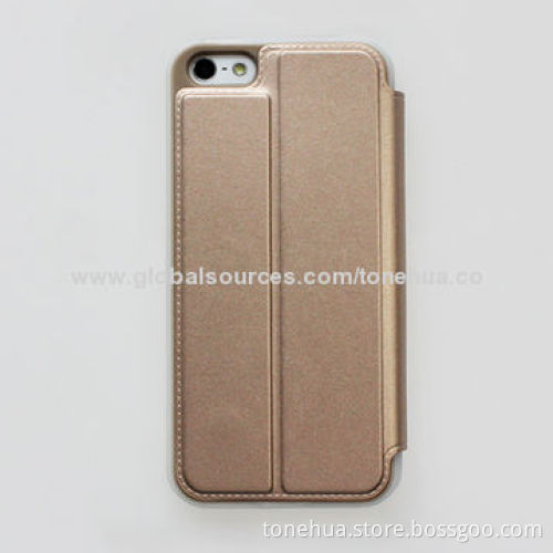 Flip Case for iPhone 5/5S, Made of TPU, Magnet Steel, in Various Colors